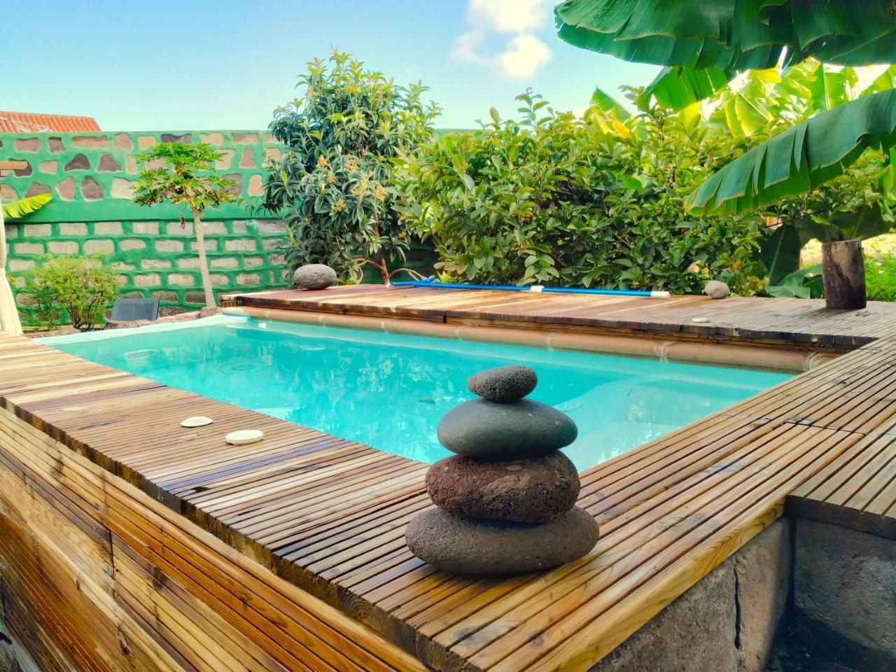 Villa Canaria Piscina Jacuzzi Jardin Santa Maria de Guia de Gran Canaria Exterior foto